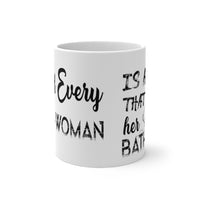 Behind Every Strong Woman Is A Dog That Follows Her To The Bathroom Magic Mug!