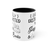 Easily Distracted By Puppies And Books Coffee Mug